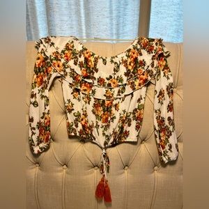 Alter'd State Boho Off The Shoulder Top Size Small